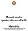 Manuál vzniku sportovního vozidla dle. Metodiky