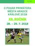 U 14 O POHÁR PRIMÁTORA MĚSTA HRADCE KRÁLOVÉ 2018 XII. ROČNÍK