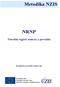 Metodika NZIS NRNP. Národní registr nemocí z povolání. Kompletní metodika sběru dat