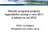 Národní programy podpory regionálního rozvoje v roce 2011 a výhled na rok RNDr. Ivo Ryšlavý Ministerstvo pro místní rozvoj