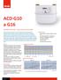 ACD G10 a G16. Membránové plynoměry Vysoce přesná komerční měřidla