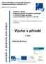 Výuka v přírodě LEKTOŘI A MENTOŘI PRO ŠKOLY. 3. blok. Materiály ke kurzu