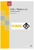 Vink Plasty s.r.o. Produktový katalog