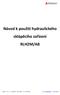 Návod k použití hydraulického sklápěcího zařízení RLH2M/AB