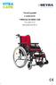 Návod k použití CAMELEON Odlehčený invalidní vozík