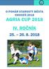 O POHÁR STAROSTY MĚSTA CHOCEŇ 2018 AGRIA CUP 2018 IV. ROČNÍK