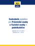 Sadzobník poplatkov pre Právnické osoby a Fyzické osoby podnikateľov