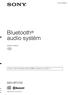 Bluetooth audio systém