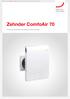 Designové radiátory Komfortní větrání Stropní systémy pro vytápění a chlazení Clean Air Solutions Zehnder ComfoAir 70