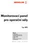 Monitorovací panel pro operační sály