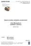 Územní studie veřejného prostranství - ulice Masarykova (sídliště U Zámku)