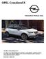 OPEL Crossland X. Cenik velja za vozila modelskega leta 19