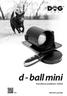d - ball mini Výcvikový podavač míčků Návod k použití