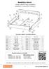 Montážny návod. Posteľ 450mm bez úložného priestoru s kovovými nohami. Zoznam dielov a komponentov