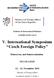 V. International Symposium Czech Foreign Policy