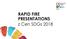 RAPID FIRE PRESENTATIONS z Cen SDGs 2018