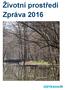 Životní prostředí Zpráva 2016