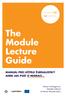 The Module Lecture Guide