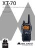 XT km * DVOUPÁSMOVÝ (PMR446/LPD) WALKIE-TALKIE / Návod k použití. * Závisí na terénu