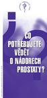 Co potřebujete vědět o nádorech prostaty?