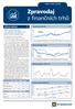 Vývoj finančních trhů 2,05 1,85 USA (DJIA) 1,65 1,45 1,25 1,05 0,85 0,65. Vývoj ceny zlata a ropy. Ropa Brent Zlato (vpravo)