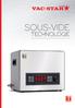 Sous-vide. technologie ENGINEERING