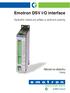 Emotron DSV I/O interface