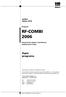 Vydání duben 2010 RF-COMBI Generování skupin a kombinací zatěžovacích stavů. Popis programu. Všechna práva včetně práv k překladu vyhrazena.