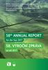 58 th ANNUAL REPORT. For the Year za rok 2017