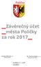 Závěrečný účet města Poličky za rok 2017