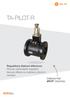 TA-PILOT-R. Regulátory tlakové diference Plynule nastavitelný regulátor tlakové diference ovládaný pilotním ventilem