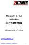 Procesní V / ma kalibrátor ZUTEMER 04. Uživatelská příručka