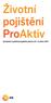 Životní pojištění ProAktiv Sazebník a přehled poplatků platný od 1. května 2015