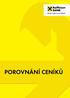 Ceník produktů a služeb pro fyzické osoby podnikatele a právnické osoby, 1. část