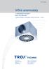 Vířivé anemostaty. s nastavitelnými lamelami Série TDV-SilentAIR. TROX GmbH Telefon organizační složka Telefax