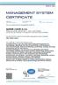 MANAGEMENT SYSTEM CERTIFICATE