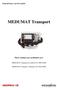 MEDUMAT Transport. Plicní ventilátor pro neodkladné stavy. Popis přístroje a návod k použití. MEDUMAT Transport bez měření CO 2 WM 28300