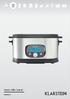 Sous-vide Garer