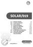 SOLAR/019 (CZ) (SK) (GB) (D) (F) (E) (I) (NL) (PL) (HU)
