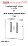VDD. Návod na montáž, seřízení a údržbu pro ruční šachetní dvoukřídlé dveře. Vydáno: únor