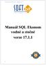 SQL Ekonom IS pro vodné a stočné manuál verze Manuál SQL Ekonom vodné a stočné verze