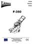 Brzda Bremse Brake F-350. Katalog náhradních dílů Ersatzteilkatalog Spare parts catalogue