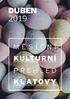 MĚSTSKÉ KULTURNÍ STŘEDISKO KINO ŠUMAVA DUBEN 2019 VÝSTAVY PŘIPRAVUJEME: KURZ TANCE A SPOLEČENSKÉ VÝCHOVY PRO MLÁDEŽ