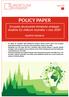 POLICY PAPER. Evropská dlouhodobá klimatická strategie: dosáhne EU uhlíkové neutrality v roce 2050? Kateřina Davidová