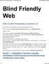 Blind Friendly Web. Web Content Accessibility Guidelines 2.0. Český překlad části metodiky Web Content Accessibility Guidelines (WCAG) 2.
