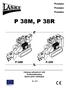 Predator Predator Predator P 38M, P 38R. Katalog náhradních dílů Ersatzteilkatalog Spare parts catalogue