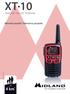 XT km * WALKIE-TALKIE PMR446. Návod k použití / Návod na použitie. * Závisí na terénu / * Závisí od terénu