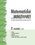 Matematické ...MINUT VKY. 7. ročník / 1. d í l. pro vzdělávací oblast Matematika a její aplikace dle RVP ZV