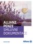 ALLIANZ PENZE SMLUVNÍ DOKUMENTACE