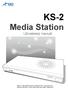 KS-2 Media Station. Uživatelský manuál
